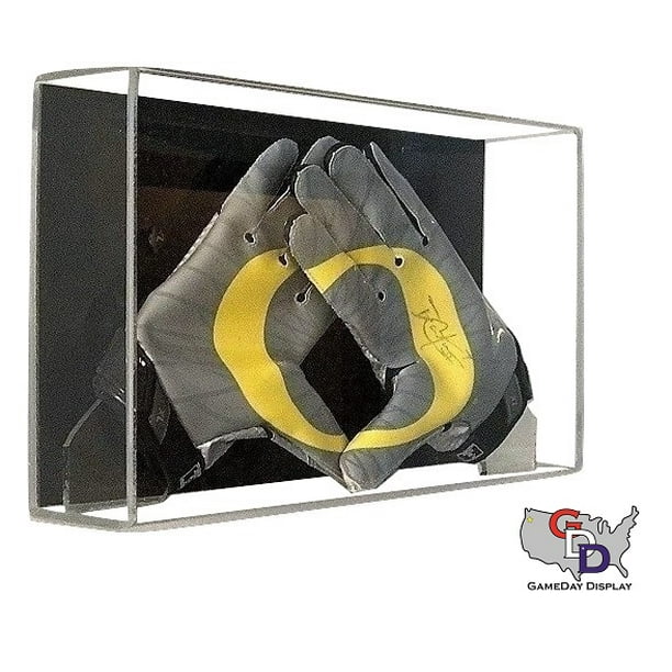 Acrylic Wall Mount Football Glove Display Case by GameDay Display