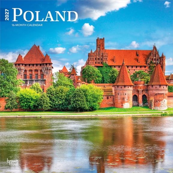 Poland | 2027 12x24" (Hanging) Wall Calendar | Plastic-Free | BrownTrout