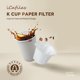 thumbnail image 4 of 100/300/500Pcs -Disposable Paper Filters Cups Replacement-For Keurig K-Cup Q2Q3, 4 of 6