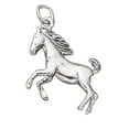 thumbnail image 1 of Sterling Silver 24" .8mm Box Chain Horse Pendant Necklace, 1 of 2