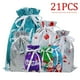 thumbnail image 1 of Juego de bolsas de regalo navideñas con cordón | Aluminio CPP de doble capa | Bolsas reutilizables termoselladas para envolver regalos navideños | Diseños navideños | Cierre seguro para regalos, 1 of 6
