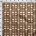 thumbnail image 4 of oneOone Cotton Jersey Brown Fabric Geometric Craft Projects Decor Fabric Printed By The Yard 58 Inch Wide, 4 of 4