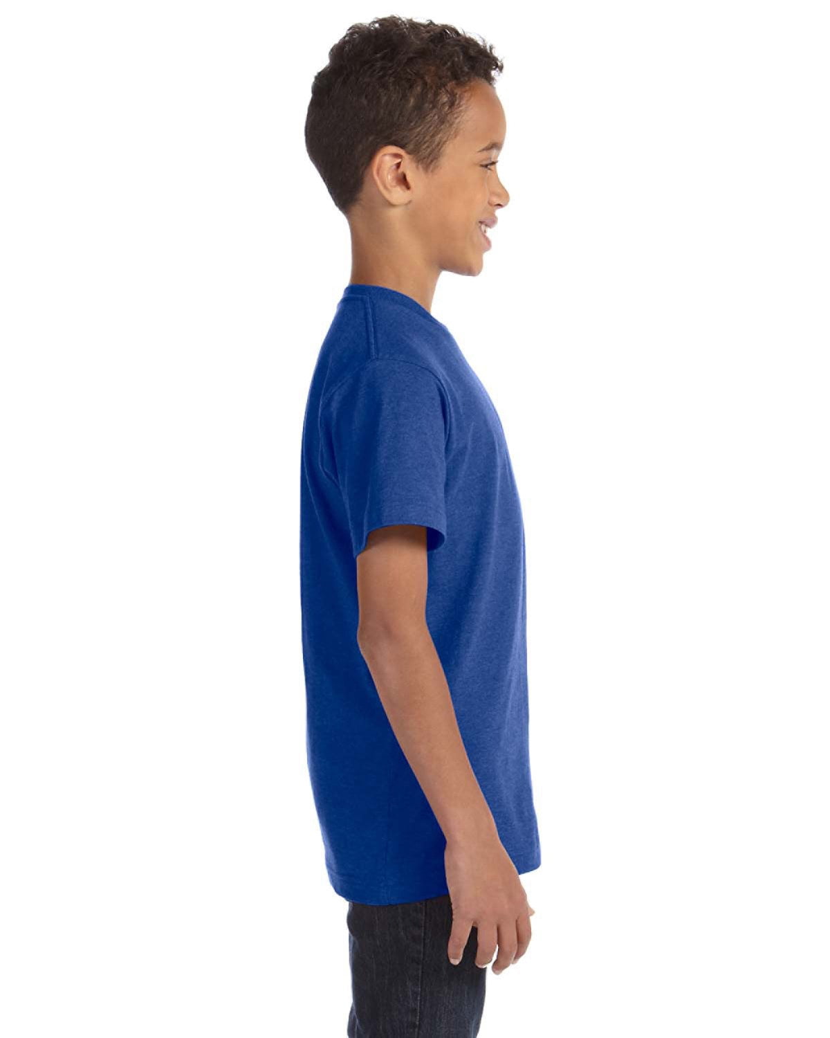 Aquaguard Boys 3-Pack T-Shirt Crew Neck Short Sleeve 100% Cotton Tee, Size: 4-14 - XL - Vintage Royal