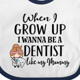 thumbnail image 4 of Inktastic Future Dentist Like Mommy Girls Baby Bib, 4 of 4
