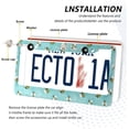 thumbnail image 4 of 2pcs Flowers Marguerite Bees License Plate Frame for Car Accessories Rustproof License Plate Cover with Screws for US Vehicles 12x6 Inch（749） Home Decor, 4 of 7