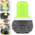 thumbnail image 2 of Kitchen Wire Scrub Brush with Handle – Stainless Steel Scourer for Stubborn Food Residue, Multi-Use Cleaning Tool for Stovetop Sink & Countertop, Durable Brush for Commercial & , 1 Steel Wool Brush, 2 of 9