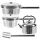 thumbnail image 1 of KAKOWELY 1 juego de utensilios de cocina en miniatura para casa pequeña, juguetes de cocina de microescena., 1 of 4