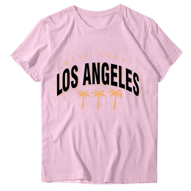 Blusas de Manga Corta para las Mujeres Divertido Impreso Cuello Redondo Tee, Vintage Humor Gráfico Blusas de Primavera para las Mujeres