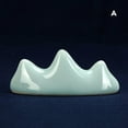 thumbnail image 3 of CAROOTU Celadon Pen Holder Multifunctional Mountain Shape Ink Brush Rest Retro Desktop Ornament for Home, 3 of 7