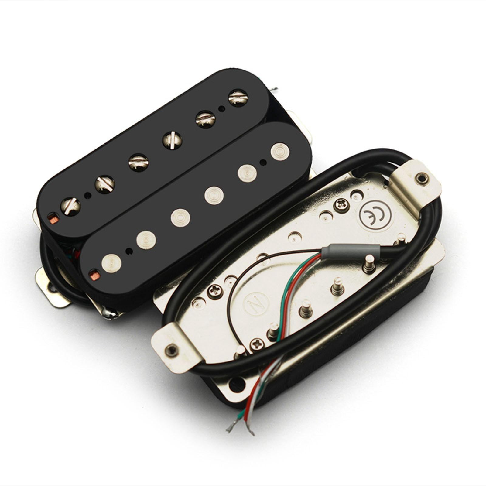 MERIGLARE Electric Guitar Pickup Set includes Double Coil Humbucker Pickup for Professional Musicians Supports Coil Split Easy Installation Instrument Spare Part suitable for guitar Neck 50mm