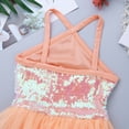 thumbnail image 7 of iEFiEL Girls Shine Dancewear Sequins Spaghetti Straps Ballet Tutu Leotard, 7 of 7