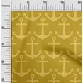 thumbnail image 2 of oneOone Georgette Viscose Yellow Fabric Nautical Quilting Supplies Print Sewing Fabric By The Yard 42 Inch Wide, 2 of 4