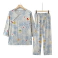 thumbnail image 1 of Qiopertar Liquidation à Moins de 5$ Blouse Longue Décontractée à Col Rond Imprimé Mode Short Ensemble de Pyjama Grandes Économies de Vacances!, 1 of 3