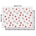 thumbnail image 5 of Pink Cow Strawberry Pattern Summer Placemats Table Placemats Set Of 6-Linen Kitchen Washable Placemats Table Mats 11.8"x17.7" Non-Slip Heat Resistant, 5 of 5