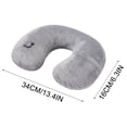 thumbnail image 2 of TERGAYEE U-Shaped Inflatable Travel Neck Pillow,Compact Travel Pillows for Airplanes Travel Light Inflatable Neck Pillow Support Head Neck and Lumbar for Traveling,Home, 2 of 8