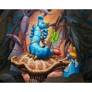 Alice In Wonderland and Absolem the Caterpillar - CANVAS OR PRINT WALL ART