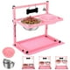 thumbnail image 1 of Cuencos Elevados SHAINFUN Rosa con Soporte Ajustable y 2 Cuencos de Acero Inoxidable para Perros Gra, 1 of 6