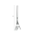 thumbnail image 5 of Batería de Cocina Tenedor de corte de fruta de sandía de acero inoxidable Tenedor de rebanador de fruta portátil Likrtyny Libre de BPA, 5 of 5