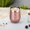 thumbnail image 3 of Inspiration 1952 70th Birthday Gifts for Woman Man Mom Dad Grandmom Aunt Uncle 12 Ounce Double Wall Insulted Rose Gold Stainless Steel Wine Tumbler 70 Years Birthday Present, 3 of 6