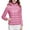 Pink, variant on Winter Saving Womens Plus Size Puffer Jacket Puffer Jacket Long Sleeve Hooded Zip Up Quilted Lightweight Down Coat Tops Winter With Pockets