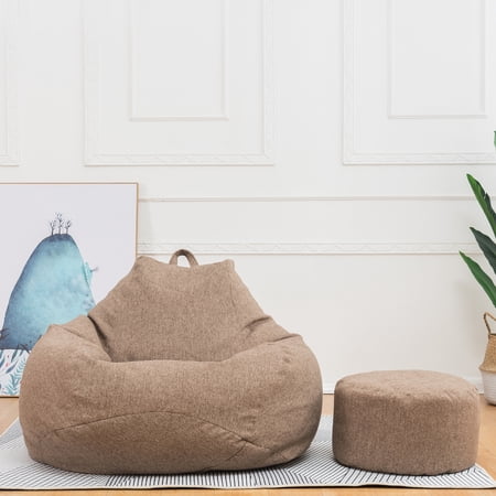 Ultra Soft Memory Bean Bag Chair Cover Stuffed Foam Filled Furniture and Accessories for Dorm Room Nursery Playroom Child’s bedroom Basement (No Filler)
