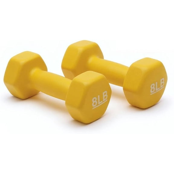 WYSHOP Neoprene Dumbbell Hand Weights for Exercise and Muscle Toning
