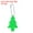 Green, variant on Uxcell 12Pcs Reflective Pendant Reflector Key Ring Safety Reflector Christmas Tree Shape Silver White