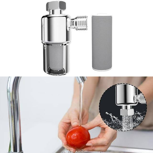 Prefiltro purificador de agua para baño, universal, resistente al , accesorio para debajo del fregadero, cartucho de filtro para baño Cobre