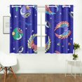 thumbnail image 2 of MKHERT Mystical Magic Window Curtain Kitchen Curtain 26x39 inch,Two Piece, 2 of 3