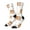2 Black-2, variant on Squirrel Giving A Gift Print Adult Socks for Men & Women,Calf Socks, Ankle Socks,Boots Socks,Breathable Casual Sock,Unisex Crew Socks