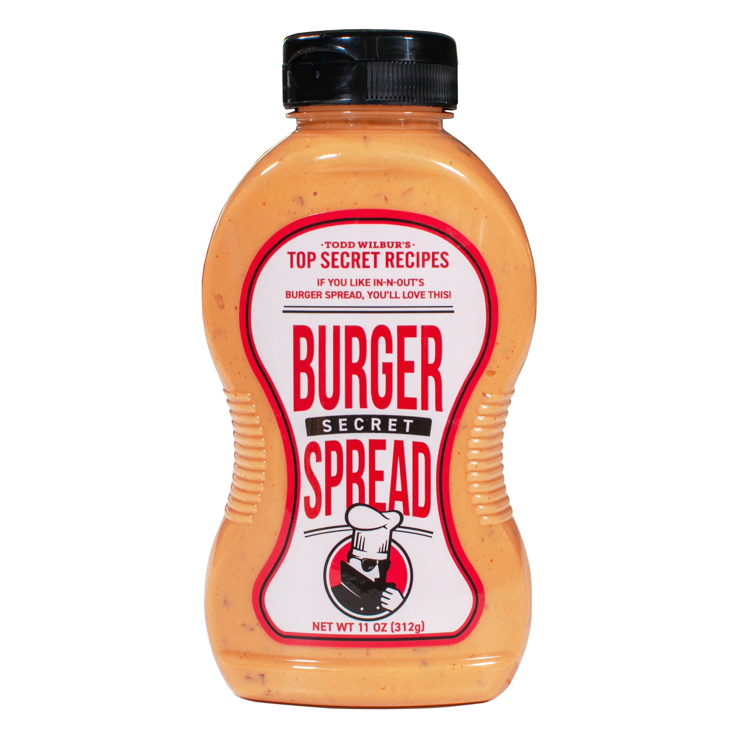 Todd Wilbur's Top Secret Burger Secret Spread (Like In-N-Out Burger Sauce) - Use on Burgers, Sandwiches, and Wraps - MSG & Gluten-Free, 11 Oz (Pack of 4)