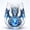Frost Thunder Dragon, variant on 2D Mythic Dragon Glass Cup (Abyss Shadow Dragon) | Fantasy Orb Glass, Sculpted Dragon Drinkware for Bar Decor Gift