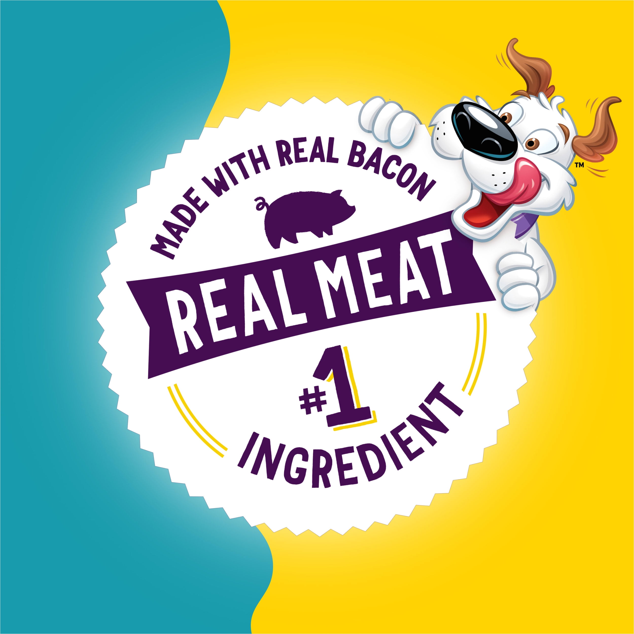 (6 pack) Purina Beggin' Sticks & Flavor Stix Dog Treats with Bacon & Peanut Butter Tender Chews, 6 oz Pouch
