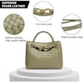 thumbnail image 5 of JUYGO Woven Bag for Women, Vegan Leather Small Tote Purse, Top Handle Bag Woven Shoulder Bag Crossbody Satchel Bags Bowknot Satchel, 5 of 6