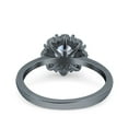 thumbnail image 6 of Art Deco Round Wedding Engagement Ring Size-9 Simulated CZ 925 Sterling Silver, 6 of 7