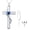 E-White Gold Blue Cross, variant on Cremation Jewelry for Ashes, Sterling Silver Urn Necklace for Ashes Women Men, Cherish Memories Cremation Jewelry to Keep Someone Near to You