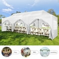 thumbnail image 3 of SANOPY 10x30 FT Heavy Duty Pop up Canopy , Commercial Canopy Tent, Adjustable Height Party Tent with 8 Removable Sidewalls, 4 Sandbags, Roller Bag, Khaki, 3 of 11