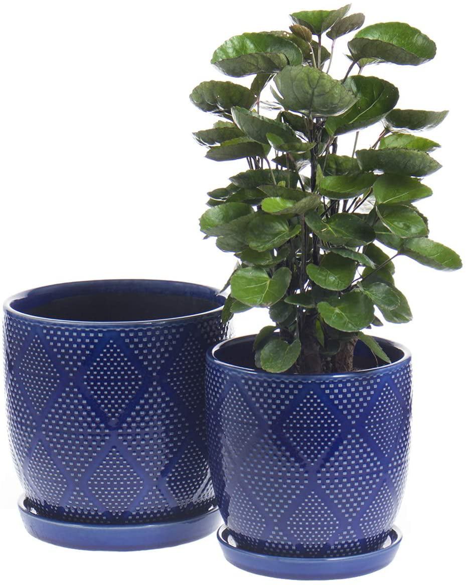 Kyy Ceramic Planters Garden Flower Pots, Do Outdoor Plant Pots Need Drainage Holes