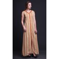 thumbnail image 3 of Bimba Tie-Dye Women V Neck Sleeveless Front Slit Casual Maxi Printed BohoÂ&nbsp;Dress-Medium, 3 of 5