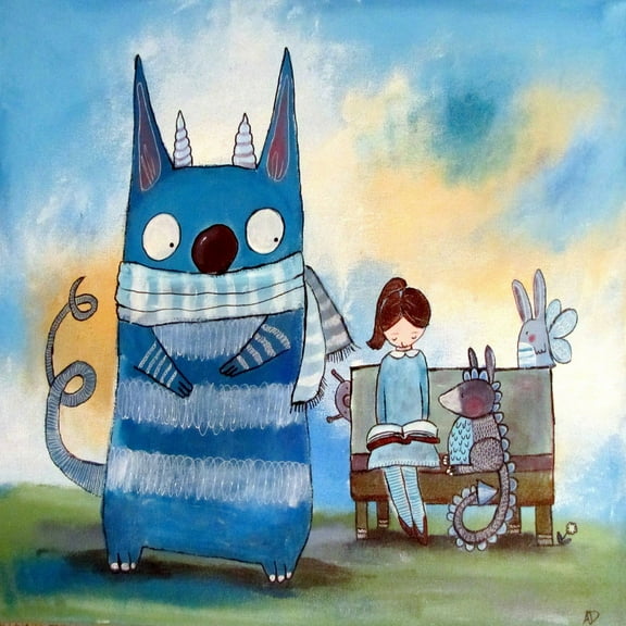 Marmont Hill "Left Out" by Andrea Doss Painting Print on Wrapped Canvas