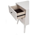 thumbnail image 2 of White Century Modern Wood 2 Drawer Nightstand, 2 of 3