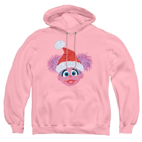Sesame Street Scribble Christmas Abby Cadabby Adult Pull-Over Hoodie, Pink, Small