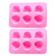 thumbnail image 2 of Liulin 2Pcs 3D Rose Mold, Rose Flower Lollipop Mold Reusable Mold Multi Functional Mold, Rose Silicone Mold for Valentine's Day Chocolate Cake Candy Making, 2 of 8