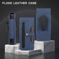 thumbnail image 6 of Wallet Case for Samsung Galaxy Z Fold2 Flexible Clip Card Slots Flip Case with Glass Screen Protective Film Pen Stylus, PU Leather Magnetic Snap Shockproof Full Protection Cover, Blue, 6 of 11