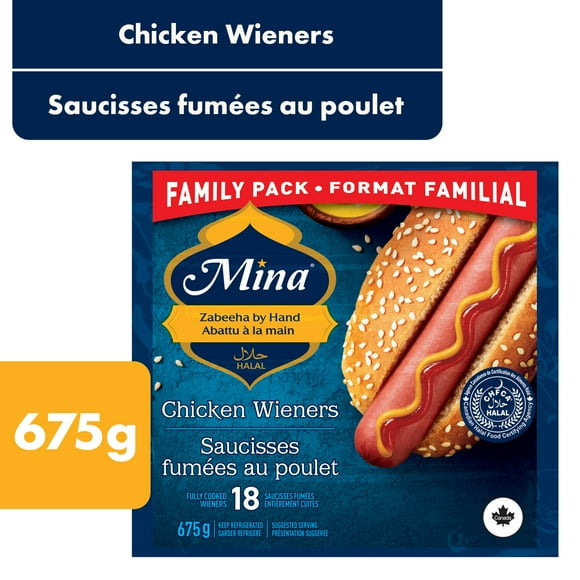 Mina Halal Chicken Wieners, 675 g
