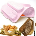 thumbnail image 7 of 4-Cavity Silicone Bread Pan | Non-Stick Sourdough Mold | Heat-Resistant Baking Pan for Homemade Sandwich Rolls | 13.4x9.4 Inch Green White Pink Options, 7 of 7