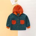 thumbnail image 4 of Vedolay Boys Fall Jackets Baby Boys Chic Collarless Jackets Long Sleeve Winte Zippered Coat,A 2-3 Years, 4 of 5