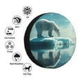 thumbnail image 4 of Gukieu Polar Bear On Iceberg Print Car Tire Cover, Adjustable Waterproof and Dustproof Tire Protection Cover, Suitable for SUV, Truck, Van-17 inch, 4 of 6