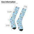 thumbnail image 2 of Naloa Cute Animals Surfers Knee Socks, High Socks Long Stretchy Sock Women Knee High Stocking, Long Socks for Women, 2 of 6