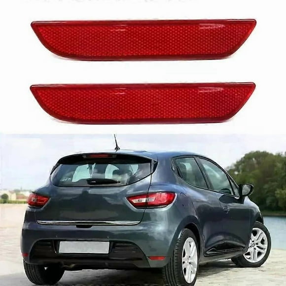 For Renault Clio MK4 09 Tce 12 16v 2012 2013- Car Rear Bumper Reflector 265659650R Auto Reflective Strips Decorative Parts